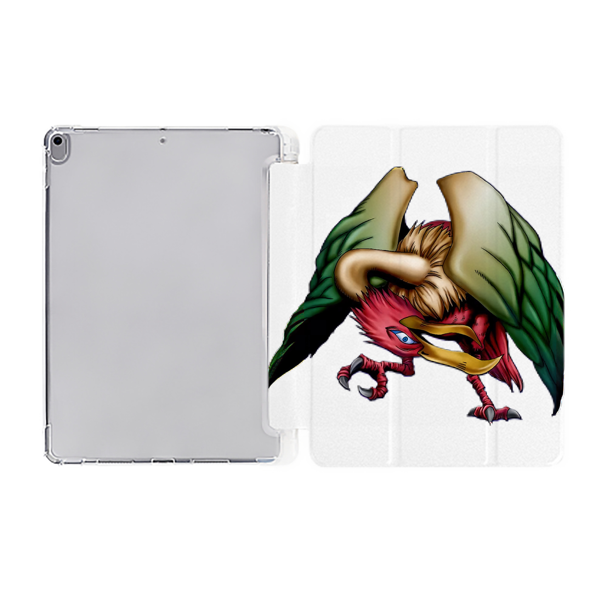 （画像用） 遊☆戯☆王 Yu-Gi-Oh! IPad ケース ペン収納付き 三つ折りスタンド PUレザー×シリコン 対応機種9.5/10.5/10.9インチ